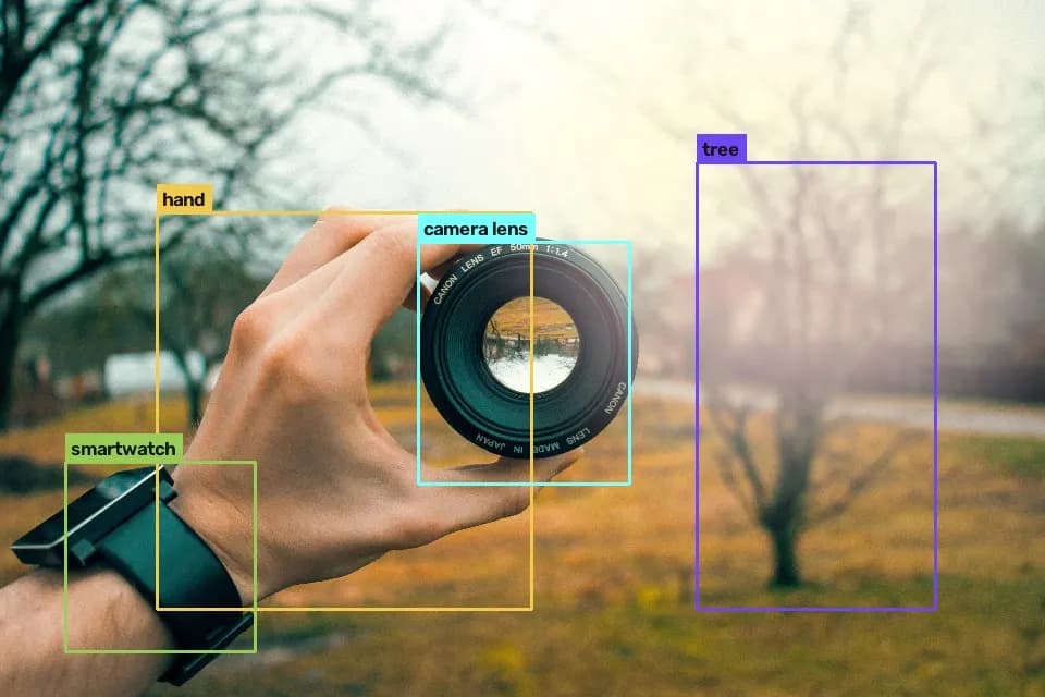 Photo 3 — raw frame and labeled output